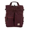 28L Nylon Cinch-Top Convertible Tote Backpack