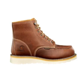 6″ Waterproof Moc Steel Toe Wedge Work Boot
