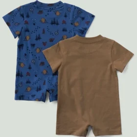 Boys’ 2-Piece Short Sleeve Camping Romper Set (Baby)