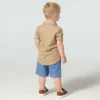 Boys' 2-Piece Short Sleeve Printed Shirt & Canvas Short Set (Toddler)