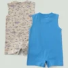 Boys' 2-Piece Sleeveless Fish Romper Set (Baby)
