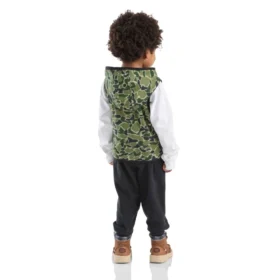 Boys’ 3-Piece Camo Vest, Long-Sleeve T-Shirt & Pant Set (Toddler)