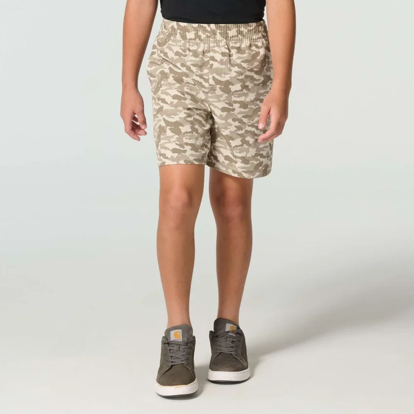 Boys' Elastic Waistband Rugged Flex™ Ripstop Camo Short (Child)