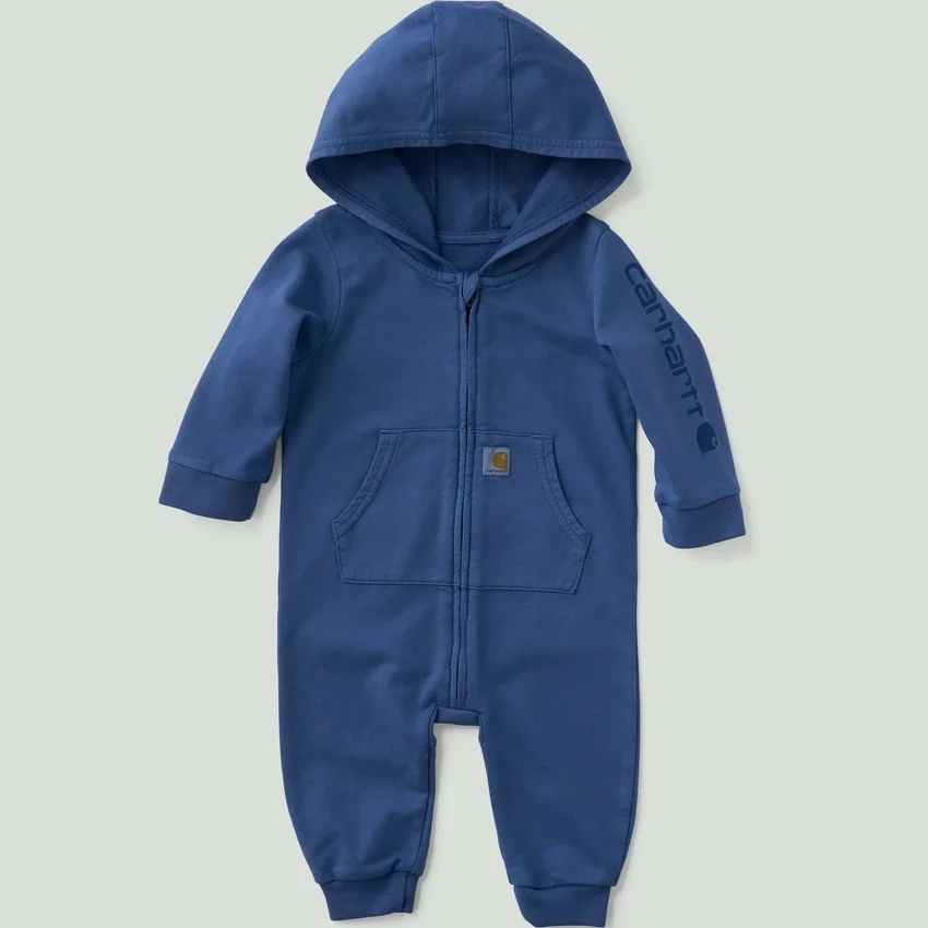 Boys' Long Sleeve Re-Engineered Garment Dye Hooded Coverall (Baby)