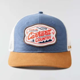 Canvas Mesh-Back Country Graphic Trucker Hat