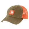 Canvas Mesh-Back Logo Trucker Hat