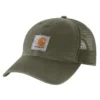 Canvas Mesh-Back Logo Trucker Hat