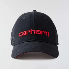 Canvas Mesh-Back Logo Trucker Hat