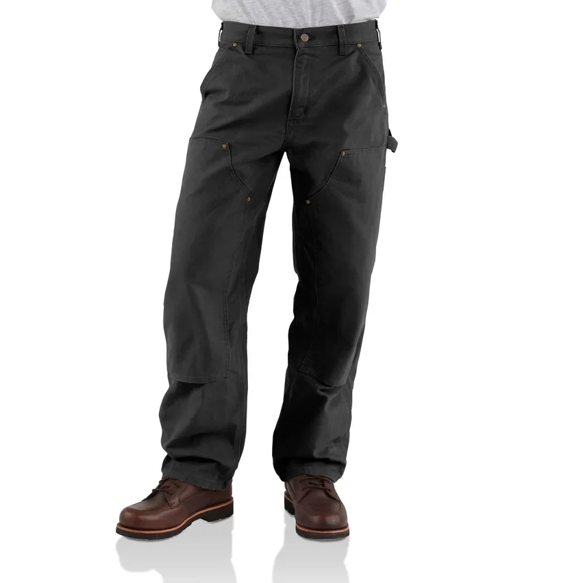 Carhartt B136 Men's Loose Straight Washed Duck Double-Knee Carpenter Pants