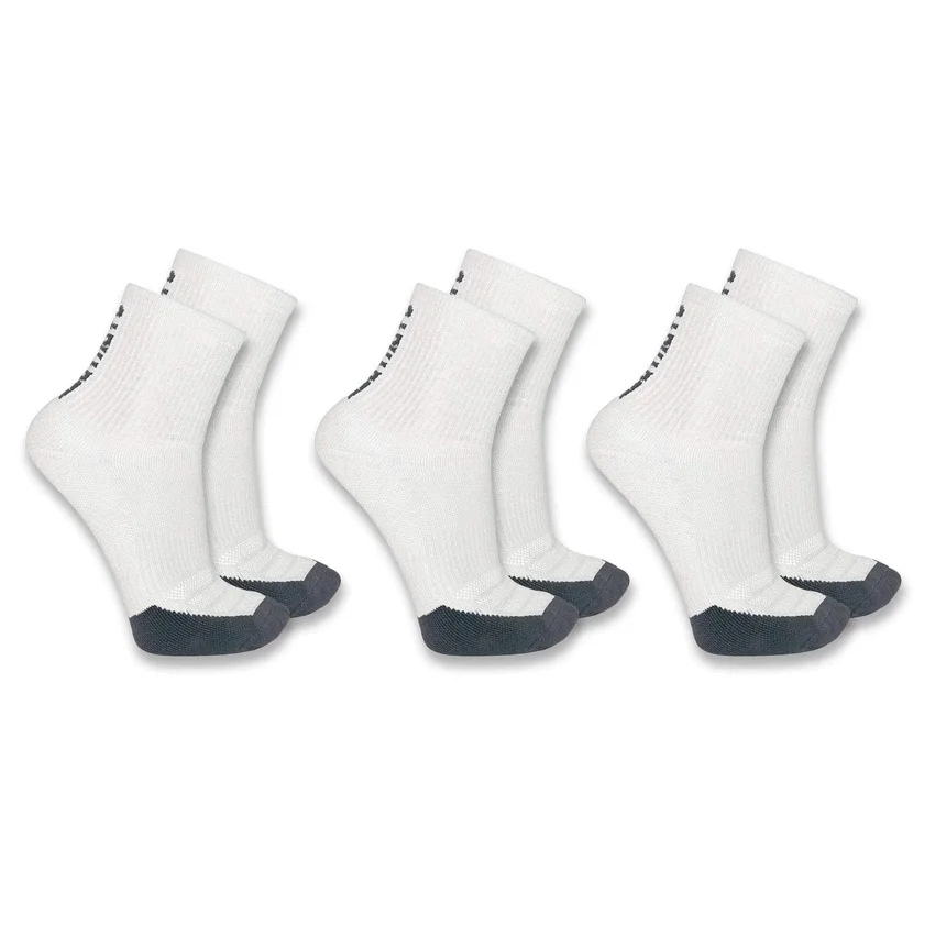 Carhartt Force® Midweight Logo Short Crew Sock 3-Pack