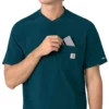 Force Cross-Flex Men's Henley Scrub Top