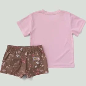 Girls’ 2-Piece Short Sleeve Force Sun Defender™ T-Shirt & Elastic Waistband Printed Short Set (Baby)
