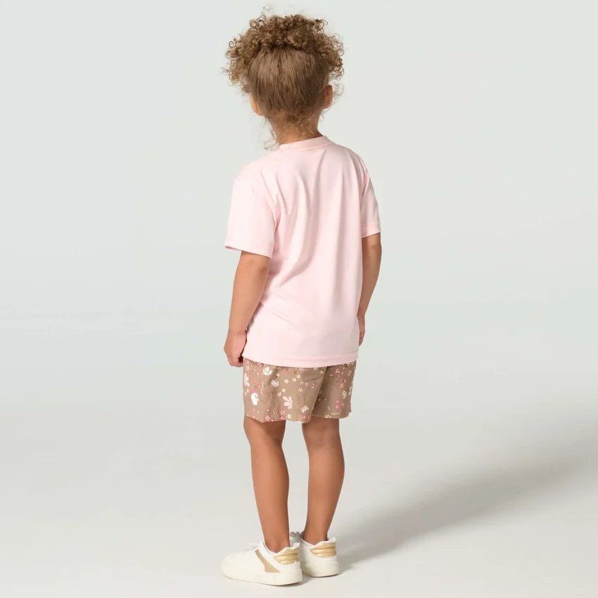 Girls' 2-Piece Short Sleeve Force Sun Defender™ T-Shirt & Elastic Waistband Printed Short Set (Toddler)