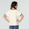 Girls' Short Sleeve Floral "C" Ringer T-Shirt (Child/Toddler/Youth)