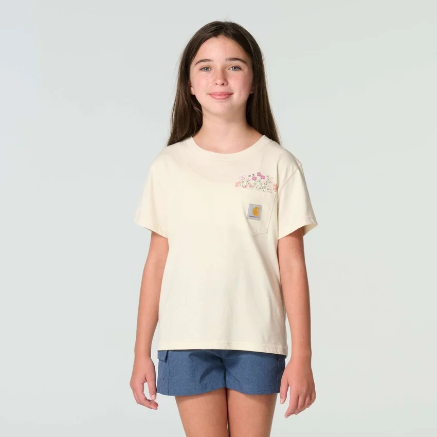 Girls' Short Sleeve Garden Pocket T-Shirt (Child/Toddler/Youth)