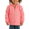 Girls' Zip Front Canvas Insulated Hooded Active Jac (Baby/Toddler)