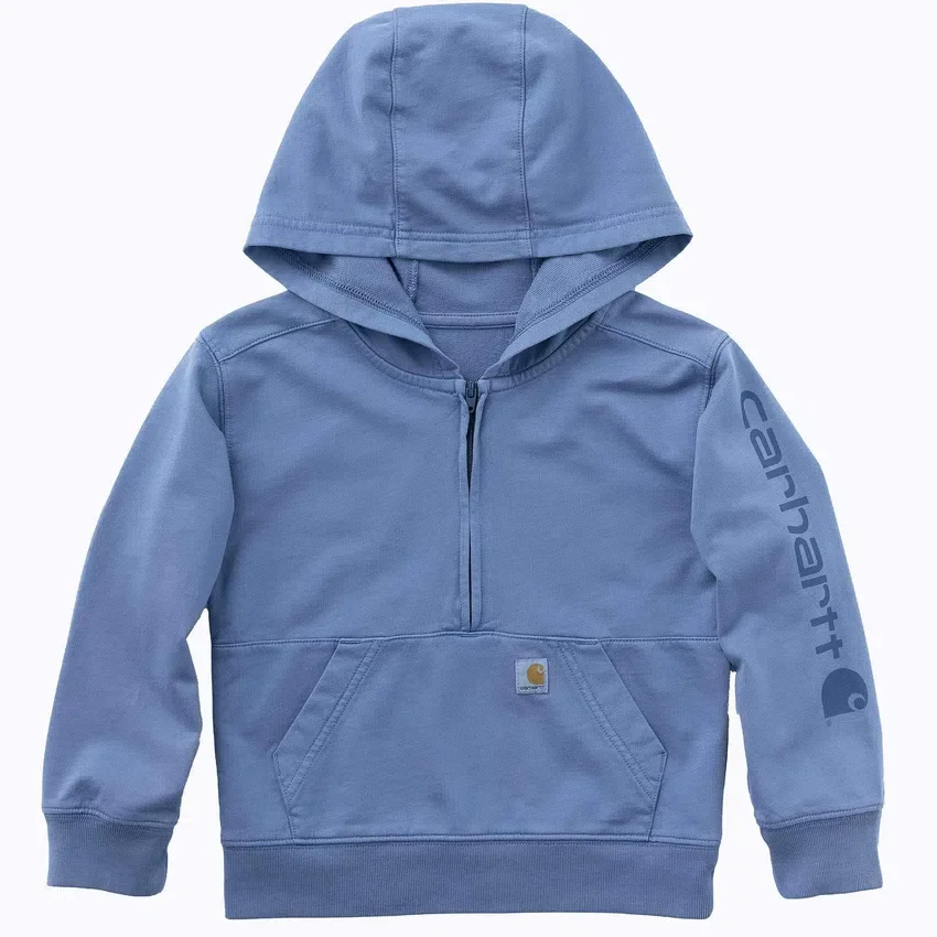 Kids' Long Sleeve Re-Engineered Garment Dye Half-Zip Sweatshirt (Baby/Toddler)