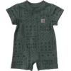 Kids' Short Sleeve French Terry Romper (Baby)