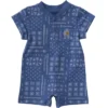Kids' Short Sleeve French Terry Romper (Baby)