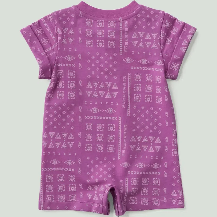 Kids' Short Sleeve French Terry Romper (Baby)