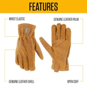 Leather Open Cuff Glove