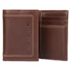 Leather Triple-Stitched Trifold Wallet