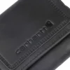 Leather Triple-Stitched Trifold Wallet