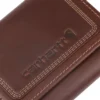 Leather Triple-Stitched Trifold Wallet