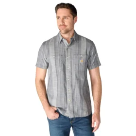 Men's Bozeman Relaxed Fit Short Sleeve Plaid Shirt