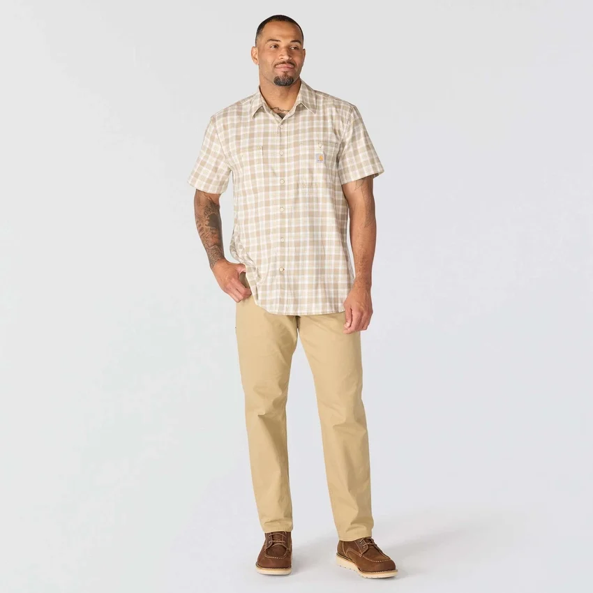 Men's Bozeman Relaxed Fit Short Sleeve Plaid Shirt