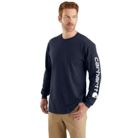 Men's Dearborn Loose Fit Heavyweight Long Sleeve Logo T-Shirt
