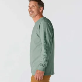 Men’s Dearborn Loose Fit Heavyweight Long Sleeve Logo T-Shirt