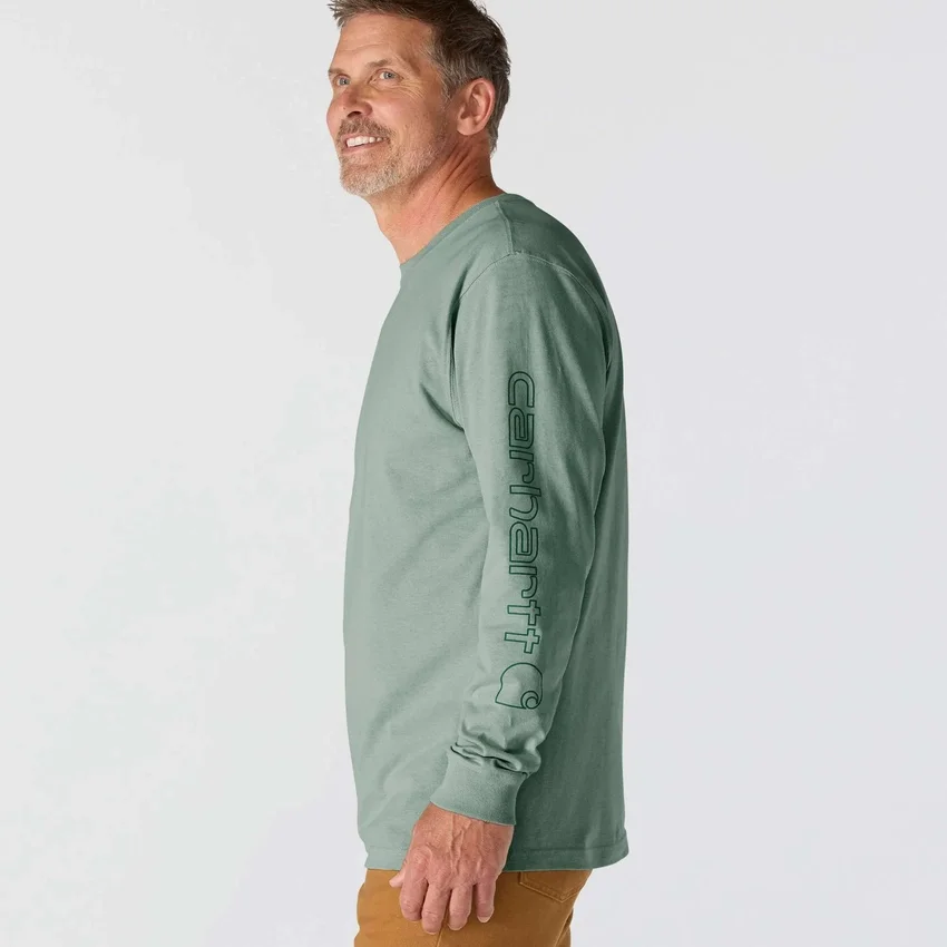 Men's Dearborn Loose Fit Heavyweight Long Sleeve Logo T-Shirt