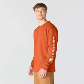 Men’s Dearborn Loose Fit Heavyweight Long Sleeve Logo T-Shirt