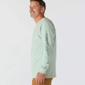 Men’s Dearborn Loose Fit Heavyweight Long Sleeve Logo T-Shirt