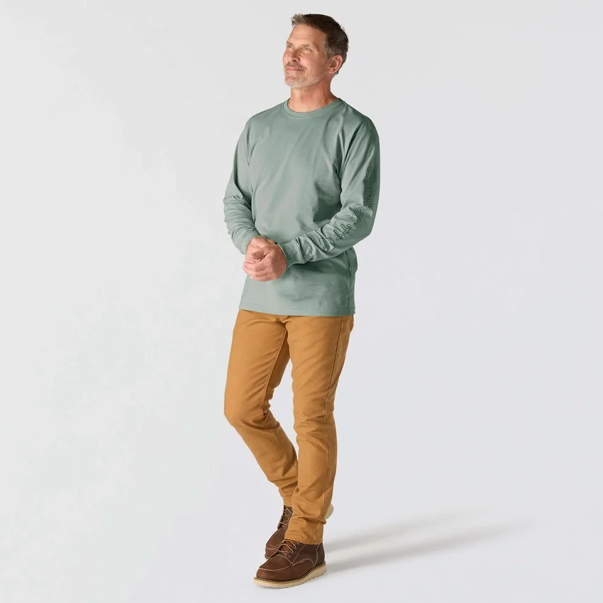 Men's Dearborn Loose Fit Heavyweight Long Sleeve Logo T-Shirt