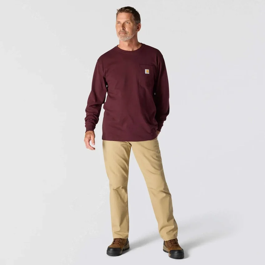 Men's Dearborn Loose Fit Heavyweight Long Sleeve Pocket T-Shirt