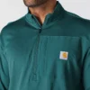 Men's Force Fleece-Lined Moisture Wicking Half Zip Pullover
