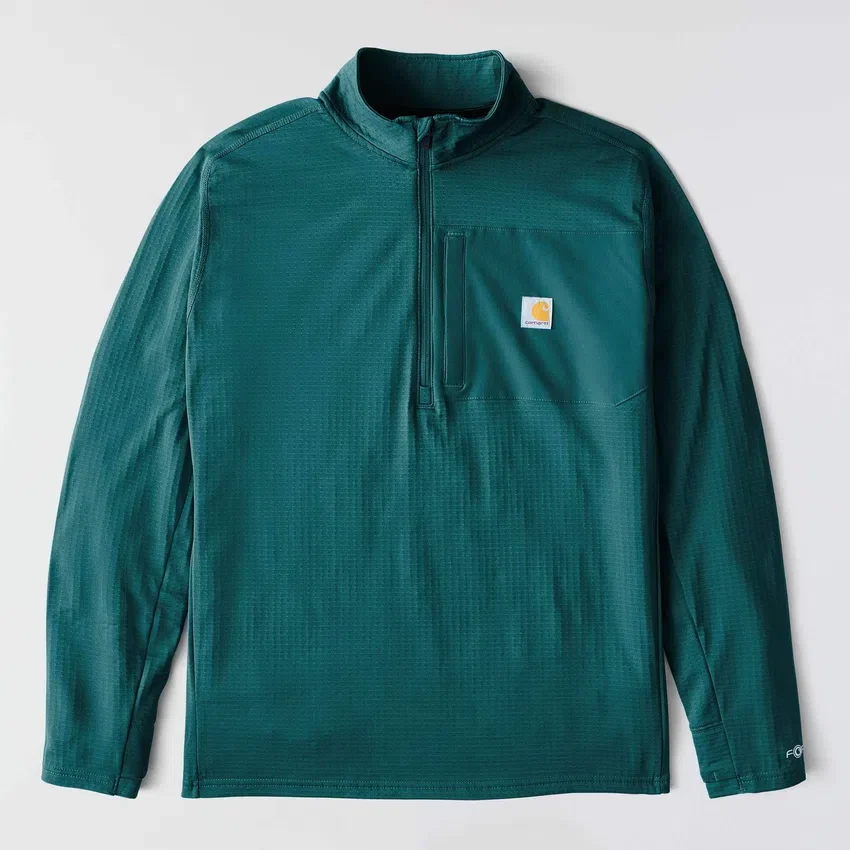 Men's Force Fleece-Lined Moisture Wicking Half Zip Pullover