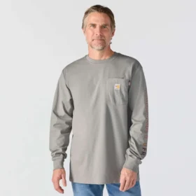 Men’s Force Irvine Fr Long Sleeve Flames Graphic T-Shirt – Flame Resistant Shirts