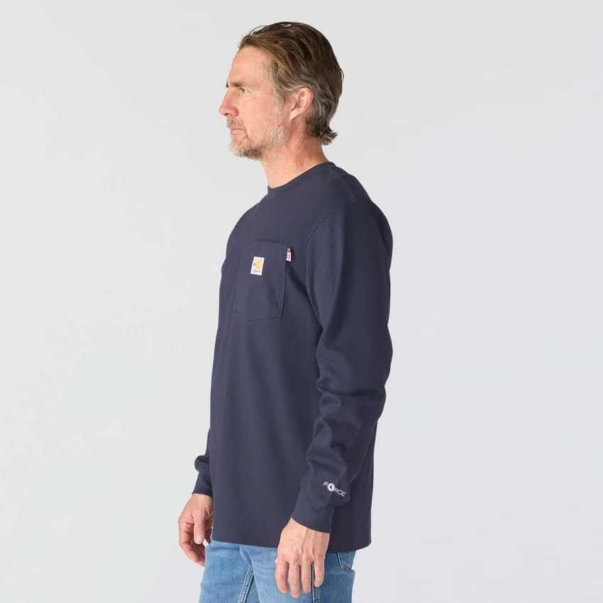 Men's Force Irvine Fr Long Sleeve Oil Rig Graphic T-Shirt - Flame Resistant Shirts