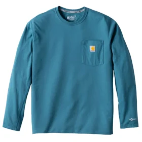 Men's Force Long Sleeve Moisture Wicking Pocket T-Shirt