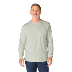 Men's Force Long Sleeve Moisture Wicking Pocket T-Shirt