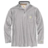 Men's Force Long Sleeve Moisture Wicking Quarter Zip Pullover Shirt