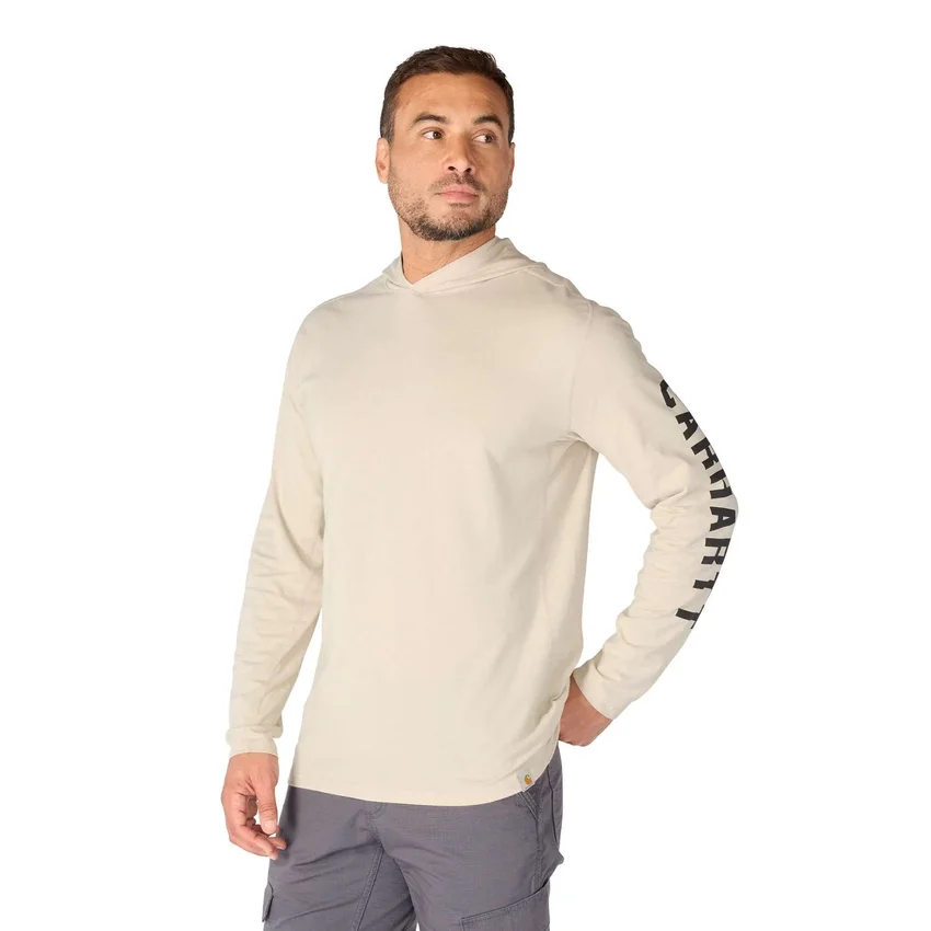 Men's Force Relaxed Fit Moisture Wicking Logo Hoodie
