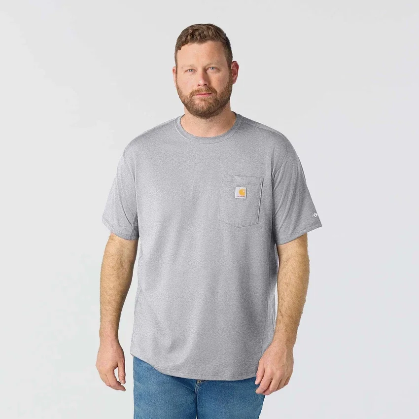 Men's Force Relaxed Fit Moisture Wicking Pocket T-Shirt