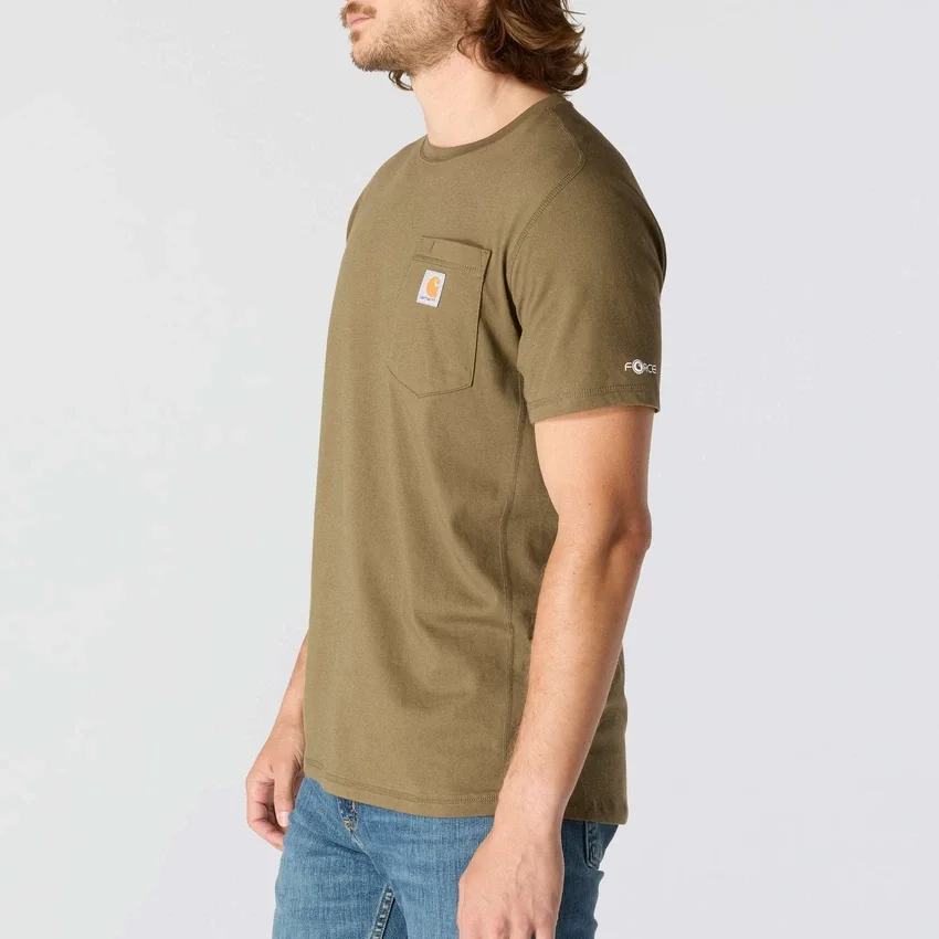 Men's Force Relaxed Fit Moisture Wicking Pocket T-Shirt