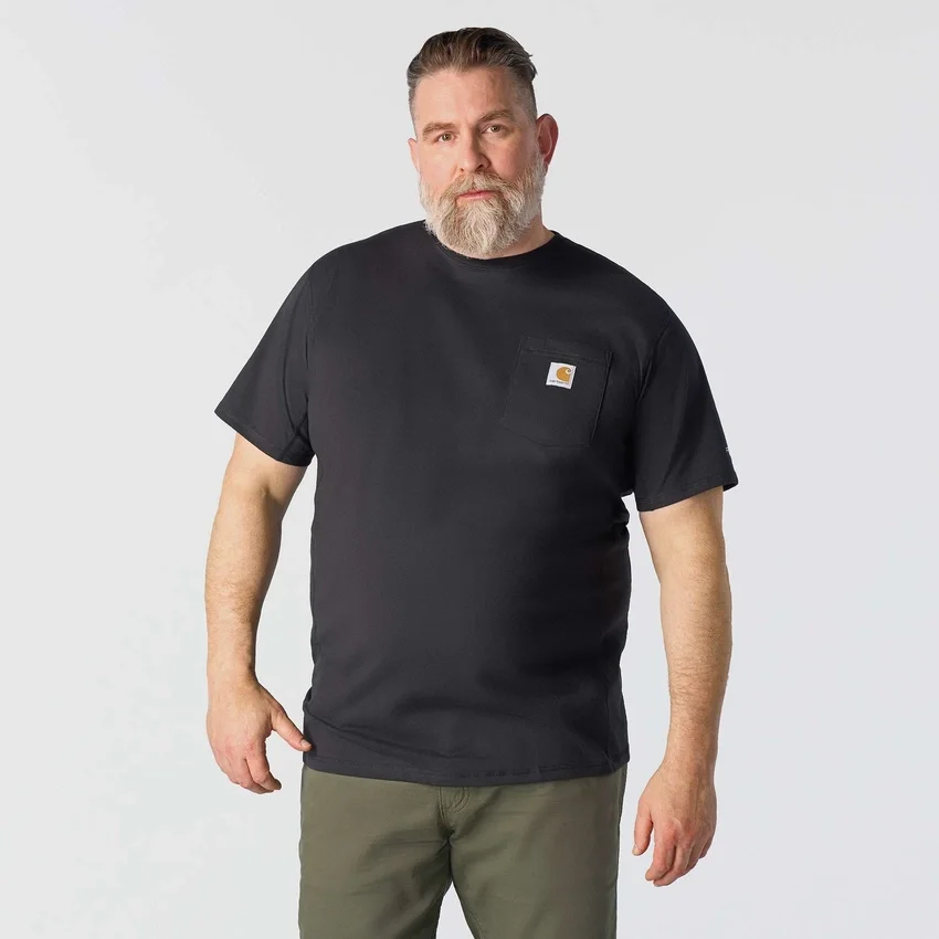 Men's Force Relaxed Fit Moisture Wicking Pocket T-Shirt