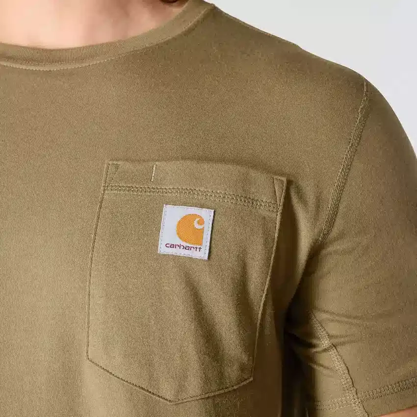 Men's Force Relaxed Fit Moisture Wicking Pocket T-Shirt