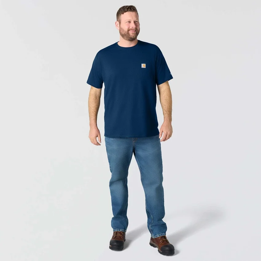 Men's Force Relaxed Fit Moisture Wicking Pocket T-Shirt